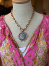 Vintage Gold Coin Necklace