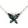 Signature Butterfly Necklace - Silver Night