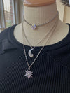 Star Necklace set in Antique Silver