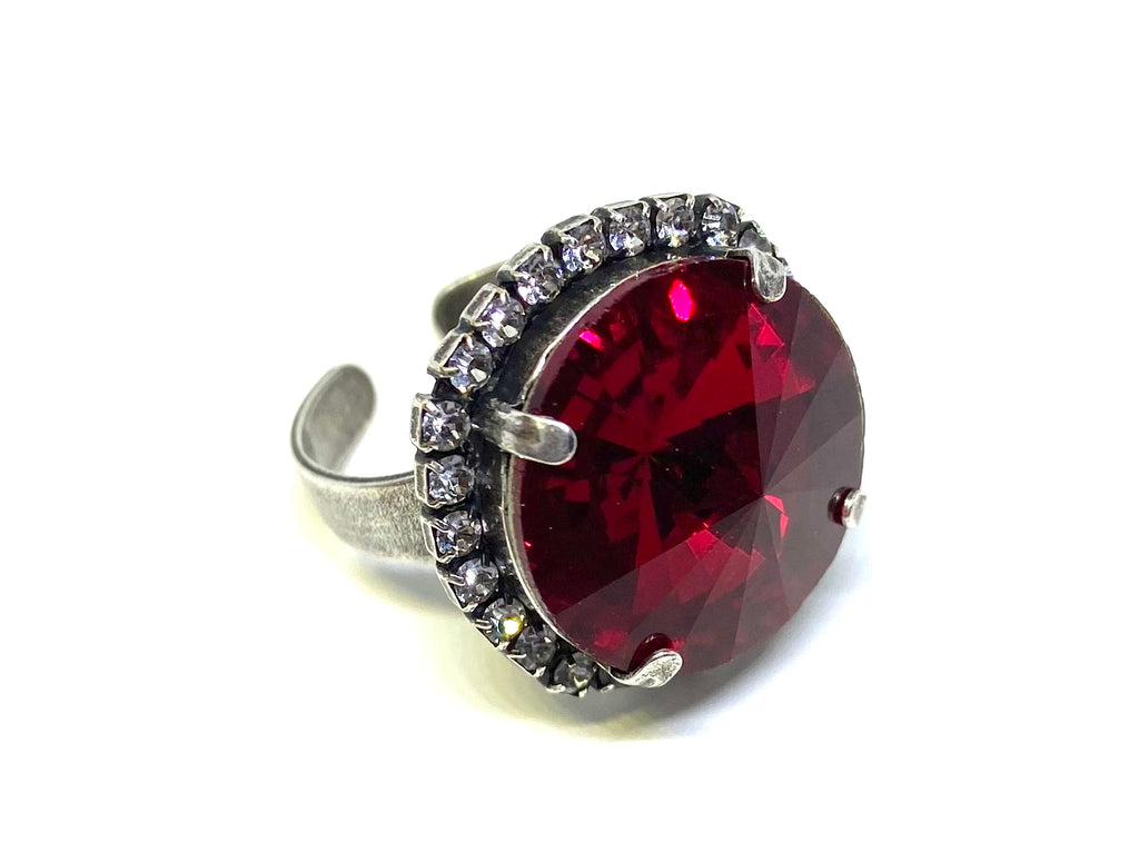 Red Adjustable Ring