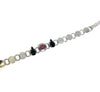 Hot Lips Element Bracelet With Two Side  Pear Shaped Crystals