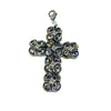 Multi Stone Cross Pendent