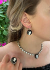Call Me Coco Cameo Lever-back Drop Earrings